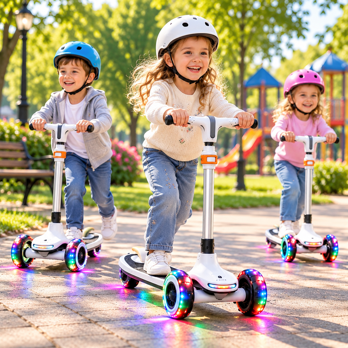Kinderroller mit Musik und LED Rädern – Ansicht 2
