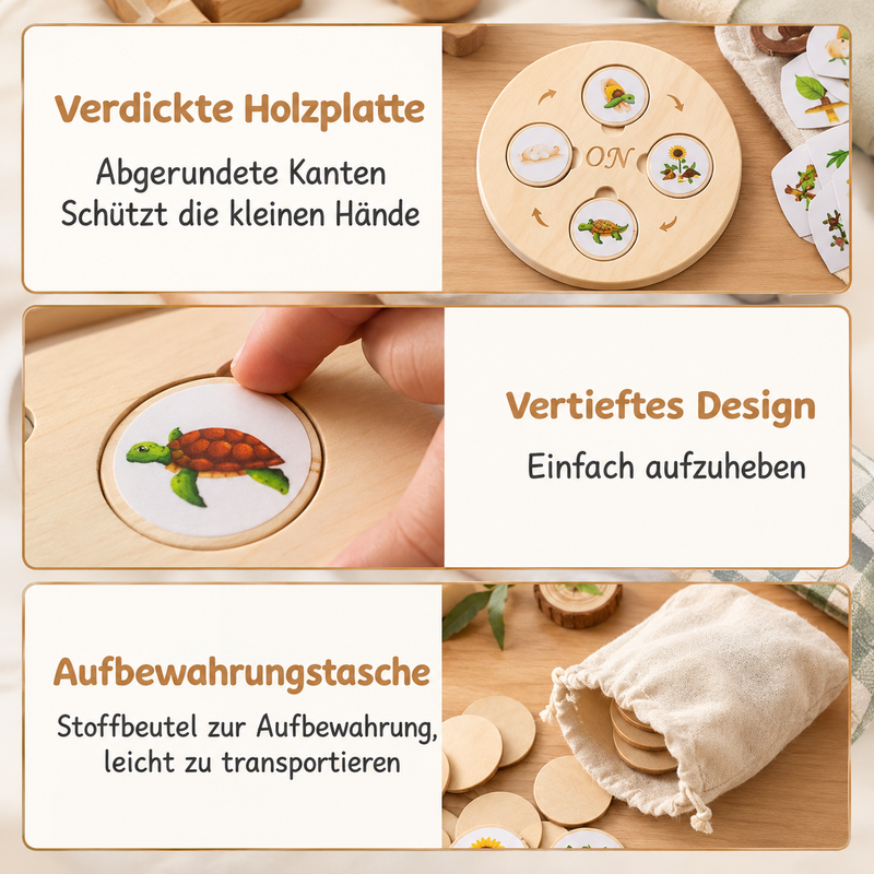 Montessori Lebenszyklus Lernspiel – Tiere & Pflanzen