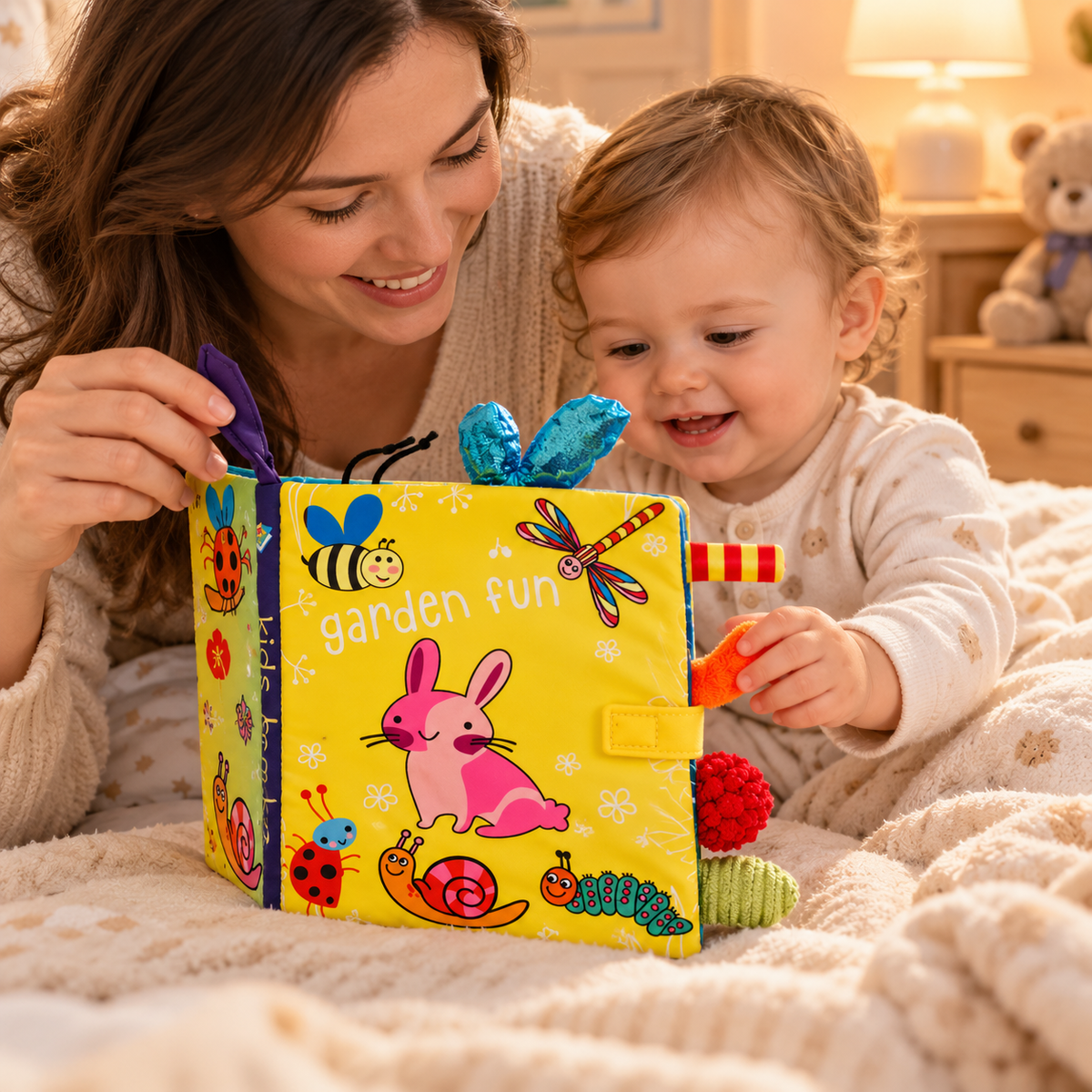 Baby Stoffbuch mit Knisterpapier – Ansicht 2