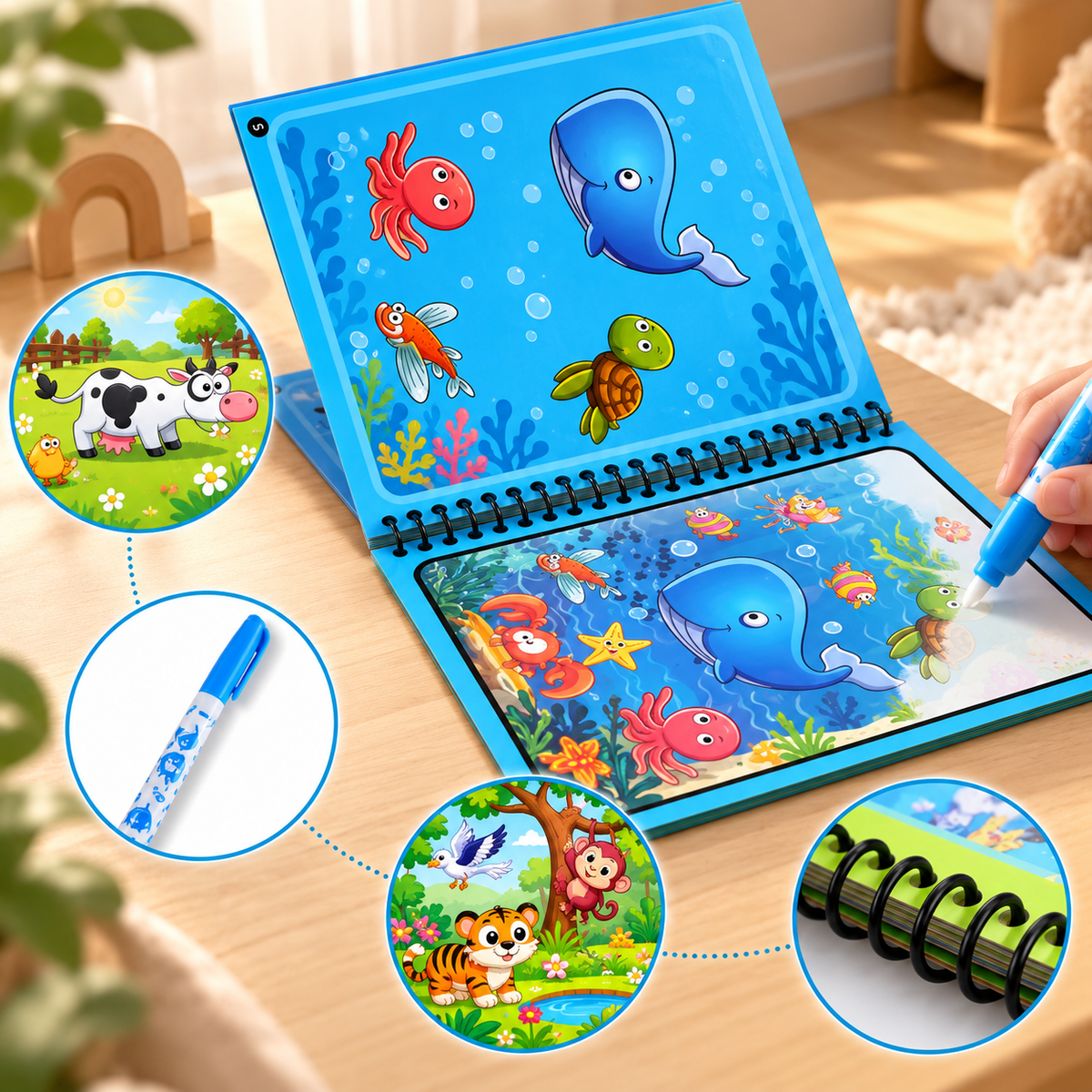 Wassermalbuch für Kinder