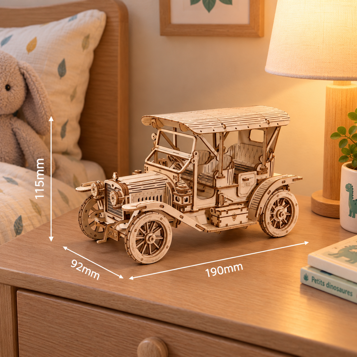Robotime ROKR Oldtimer Holzmodell – Ansicht 5
