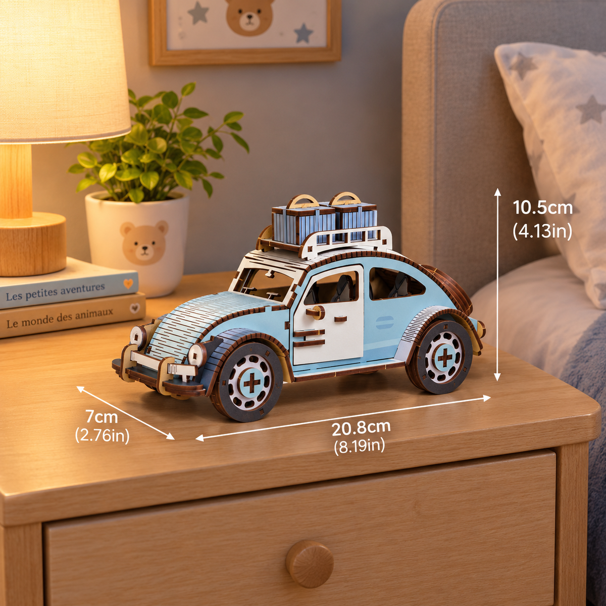 3D Holzpuzzle Käfer Auto – Ansicht 7