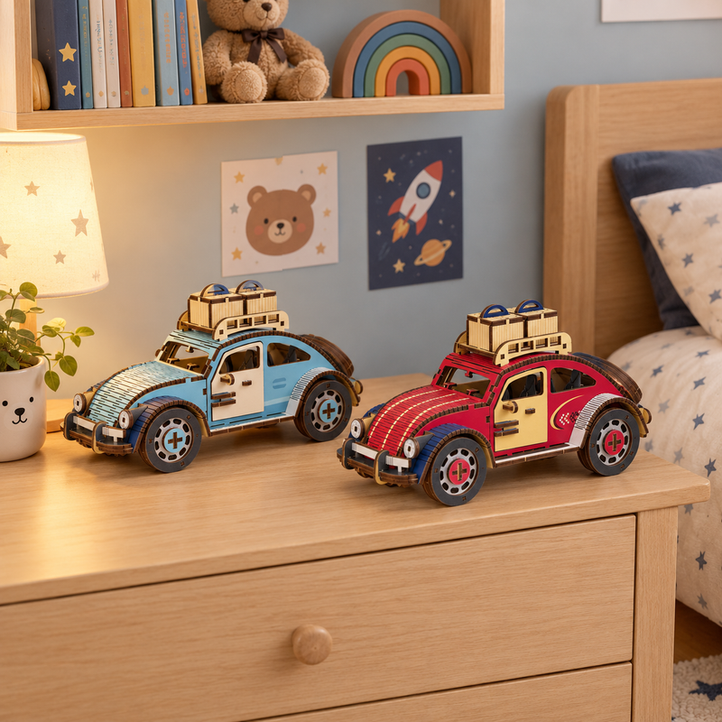 3D Holzpuzzle Käfer Auto – Ansicht 6