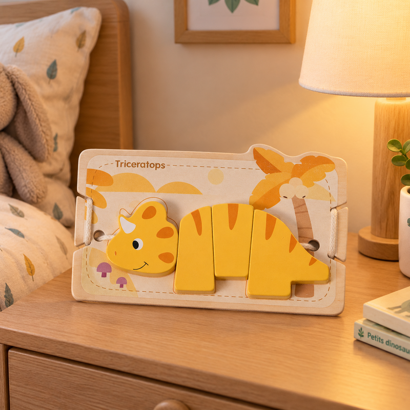 Montessori Fädelspiel aus Holz – Ansicht 5