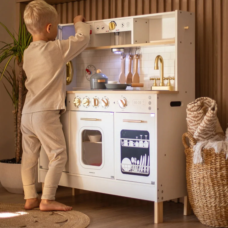 Kinderküche Holz XXL mit Licht & Sound
