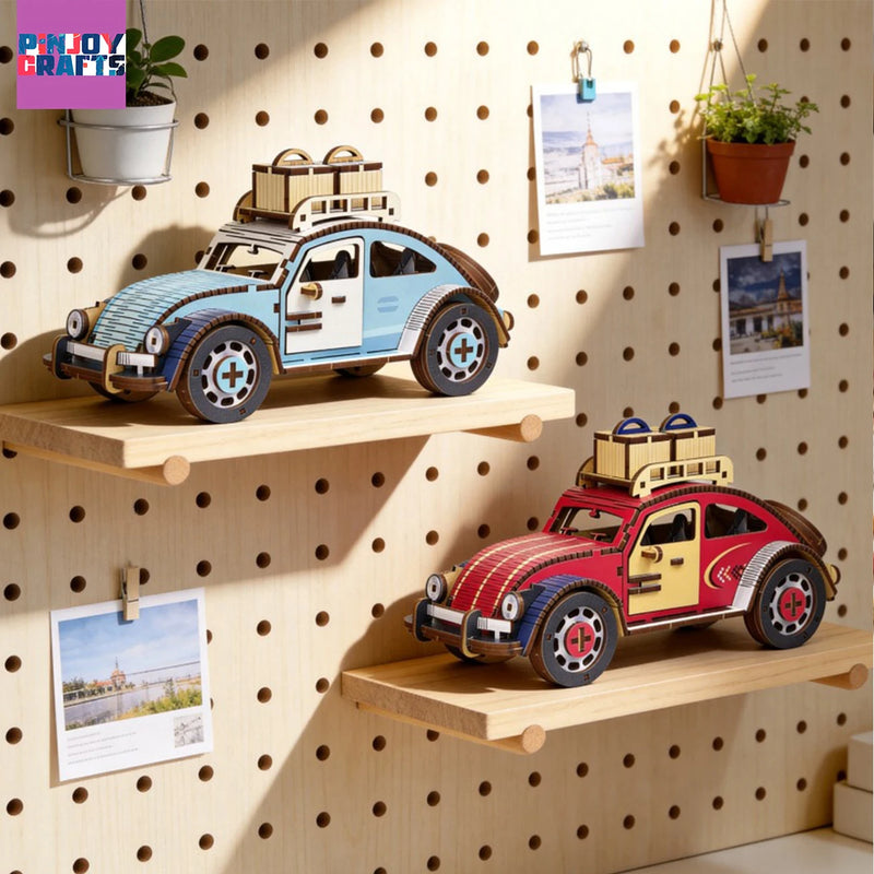 3D Holzpuzzle Käfer Auto – Ansicht 3