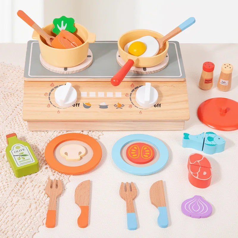 Kinderküche Zubehör Holz – Kochset