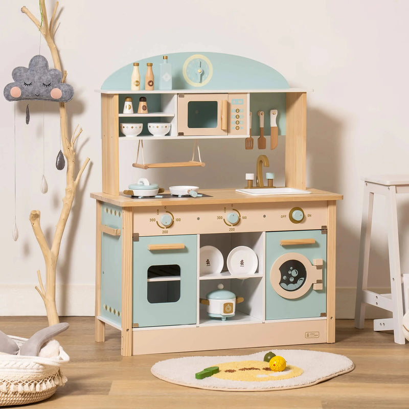 Robud Kinderküche Holz Eckküche 4 in 1 – Ansicht 12