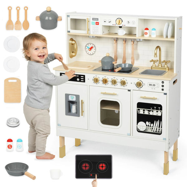 Kinderküche Holz XXL mit Licht & Sound