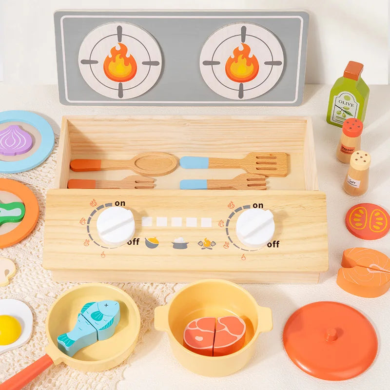 Kinderküche Zubehör Holz – Kochset