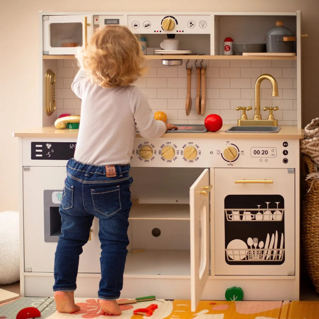 Kinderküche Holz XXL mit Licht & Sound