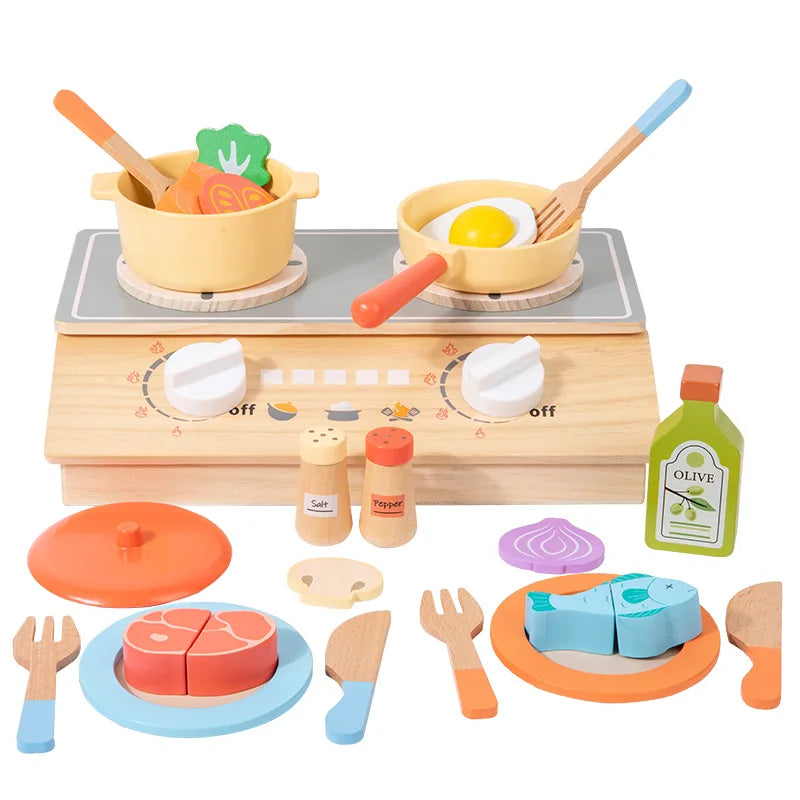 Kinderküche Zubehör Holz – Kochset