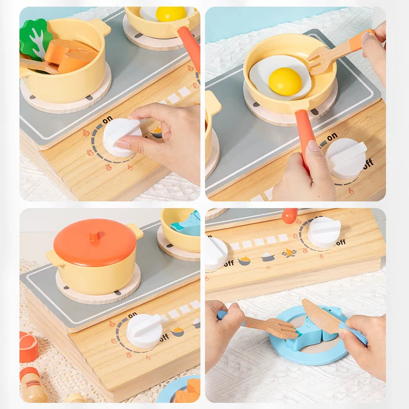 Kinderküche Zubehör Holz – Kochset