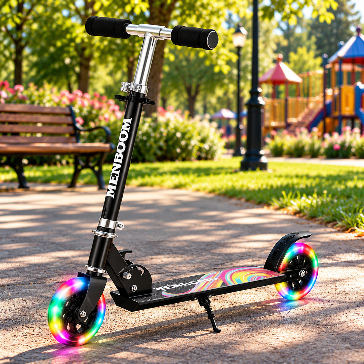 Y-RAIN Kinderroller mit Leuchträdern – Ansicht 4