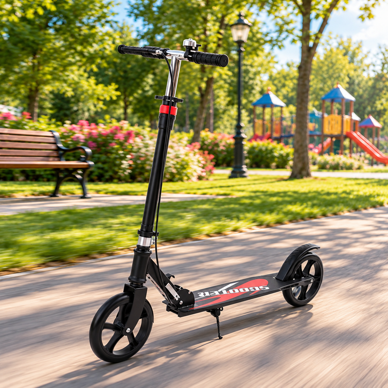 Klappbarer Cityroller mit Korb – Ansicht 2