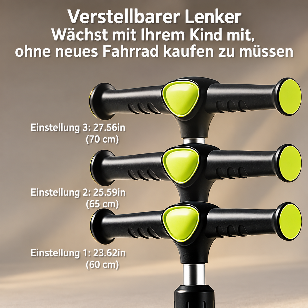 Dreiradroller für Kinder höhenverstellbar – Ansicht 3