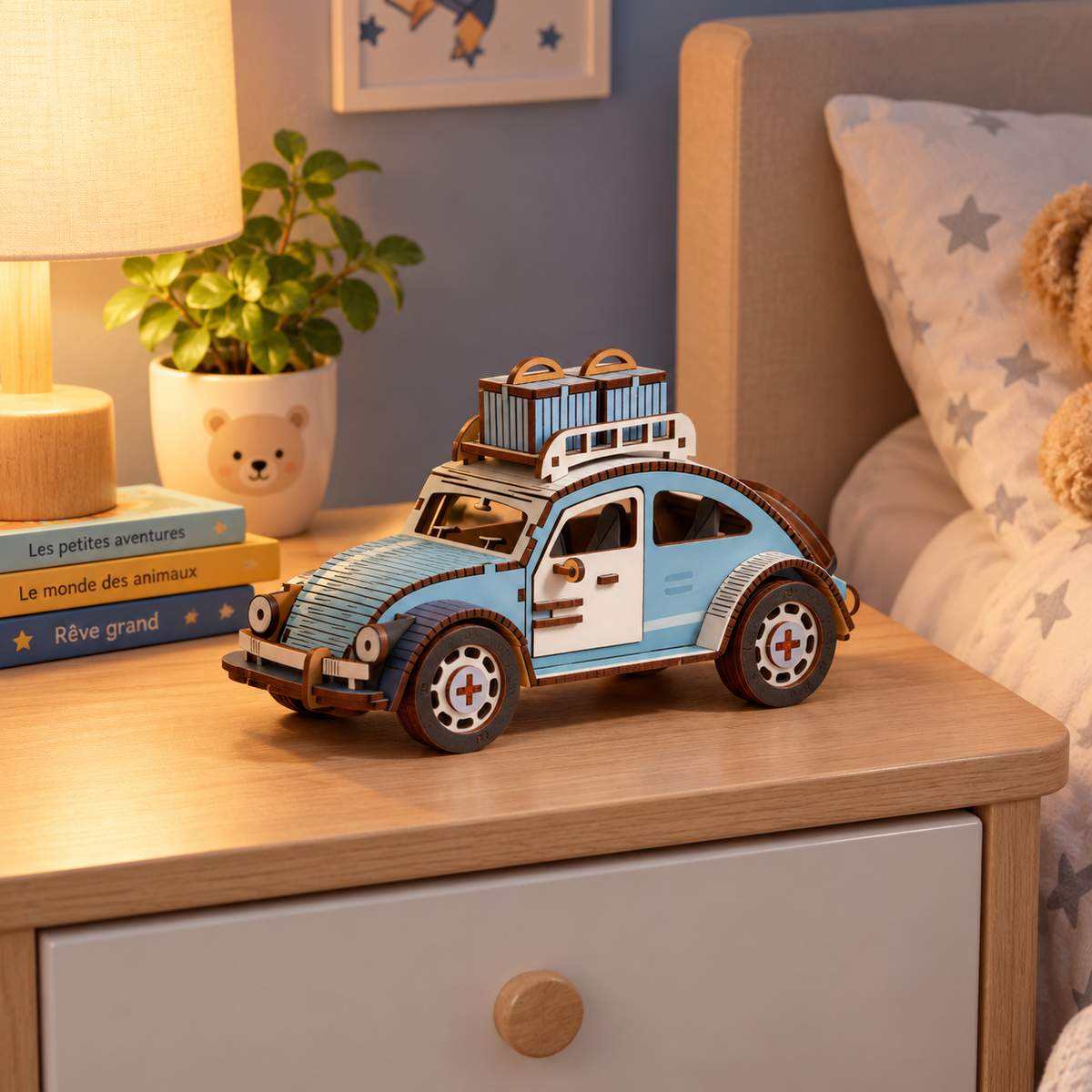 3D Holzpuzzle Käfer Auto – Ansicht 4
